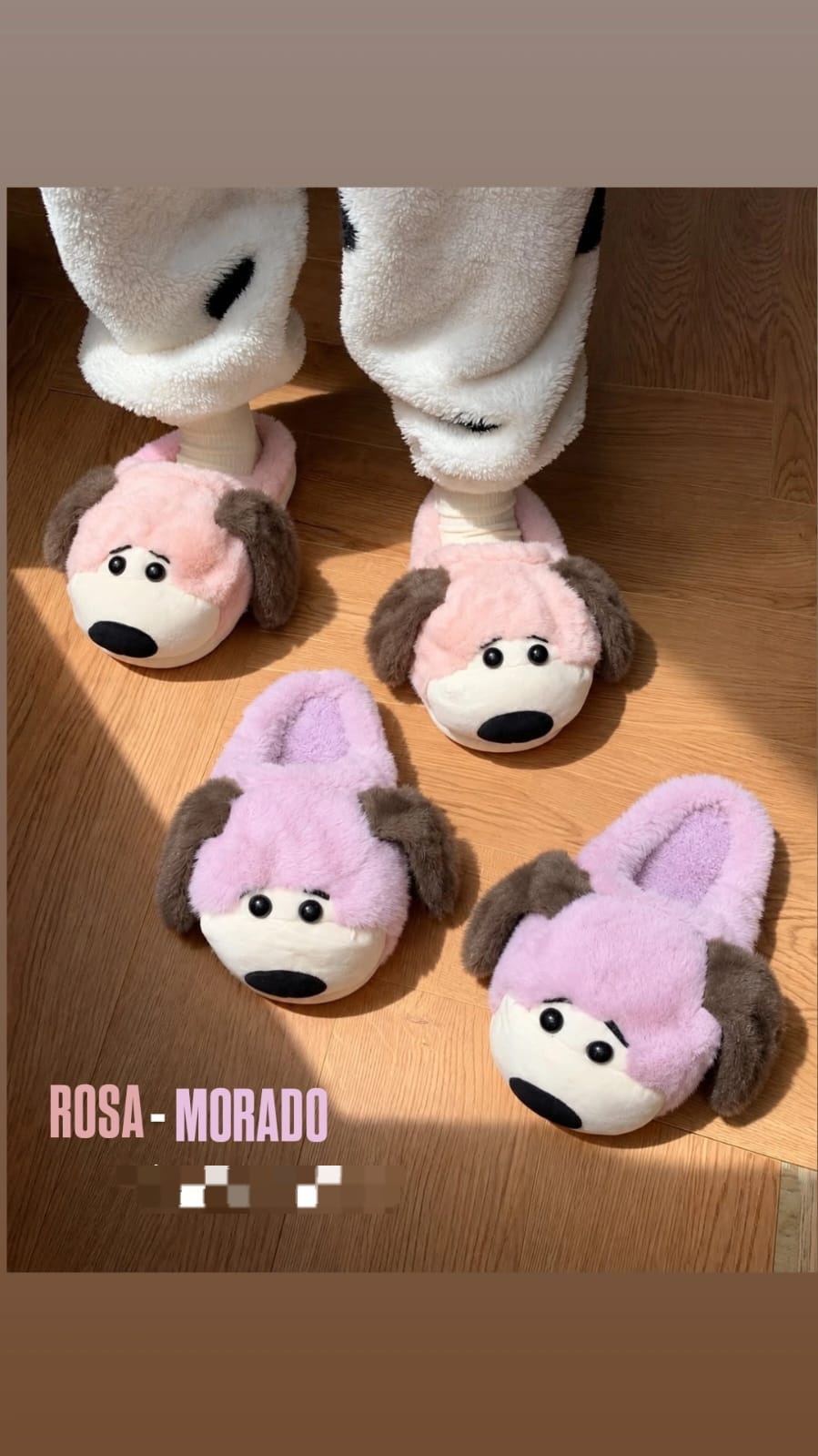 PANTUFLA PELUCHE PERRITO