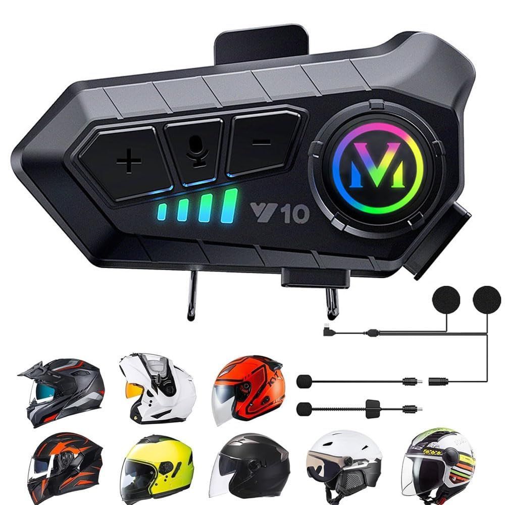 Intercomunicador Bluetooth V10 – Sonido y Estilo Pro