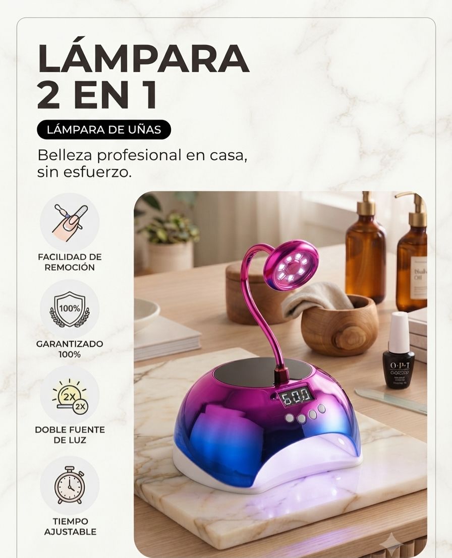Lámpara de Uñas 2 en 1