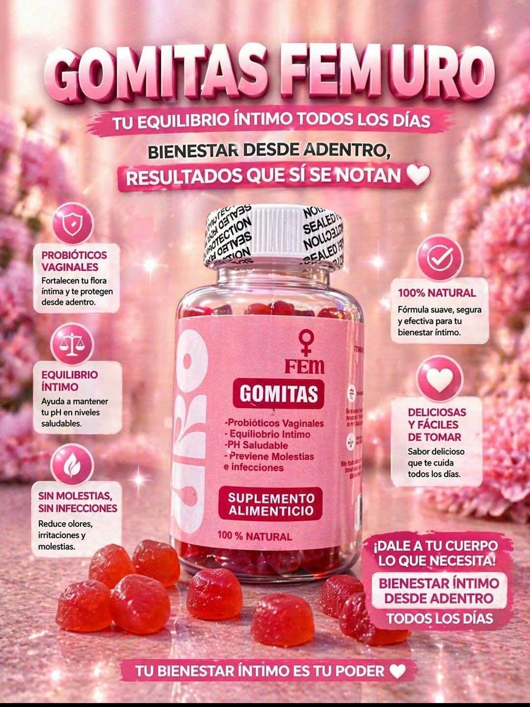 GOMITAS FEM URO – EQUILIBRIO ÍNTIMO DESDE ADENTRO