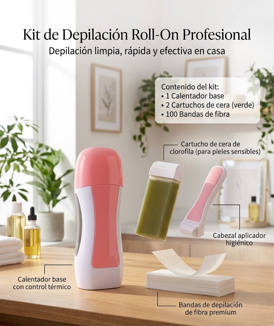 Kit de Depilación Roll-On en Casa
