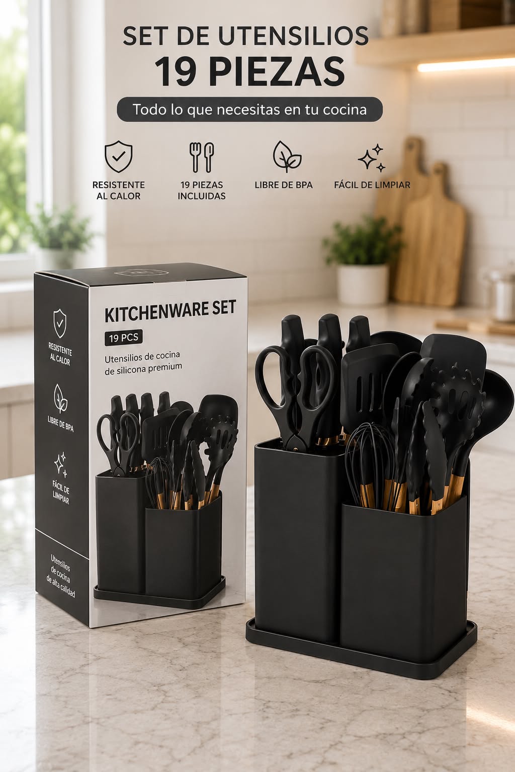 Set de Utensilios de cocina MULTICOLOR GRANDE