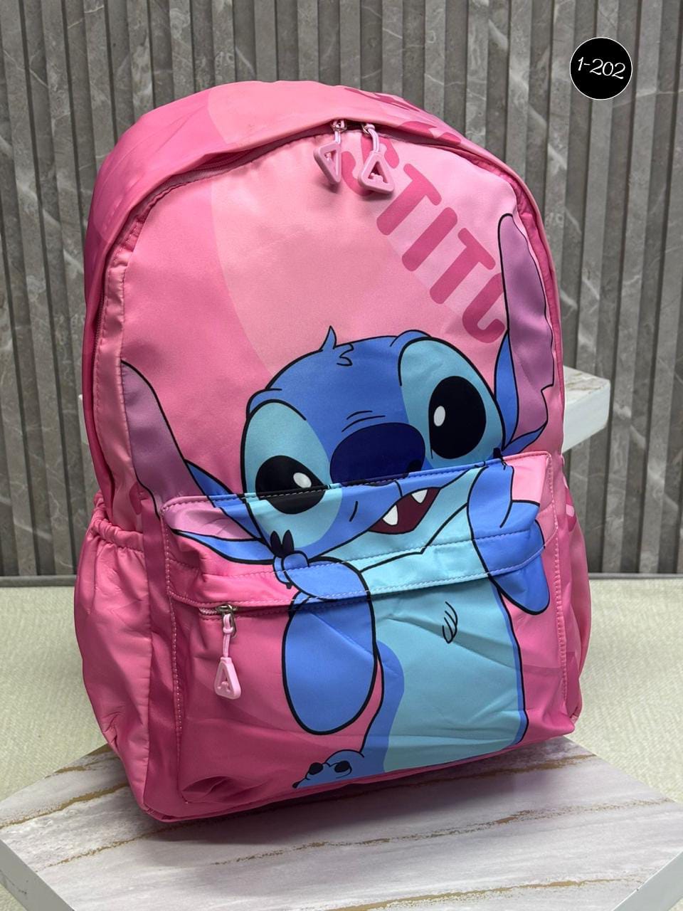 Morral para niña Stitch-labubu